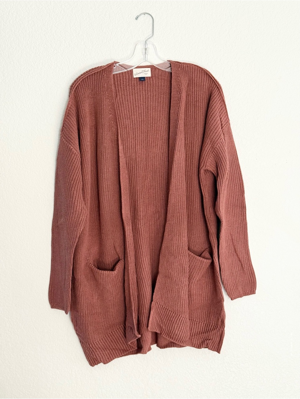Universal Thread Open-Front Knit Cardigan Sweater - Dusty Rose size XL X-Large